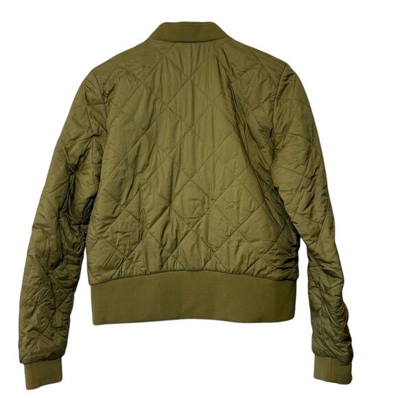 Lululemon Women’s Warm Two Ways Reversible PrimaLoft Bomber Jacket Mossy Size 8 - Picture 2 of 10
